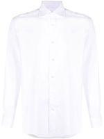 Zegna chemise à boutonnière - Blanc