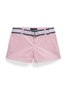 Ralph Lauren Kids short chino à taille ceinturée - Rose