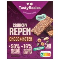 TastyBasics Crunchy Choco & Noten Repen (6 stuks)