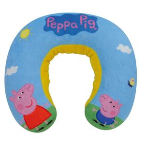 Blauwe Peppa Big/Pig nek kussen voor jongens