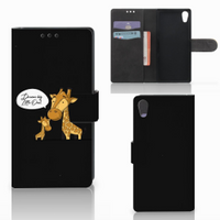 Sony Xperia XA1 Leuk Hoesje Giraffe