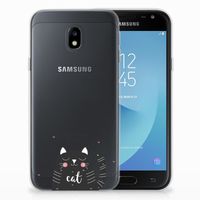 Samsung Galaxy J3 2017 Telefoonhoesje met Naam Cat Good Day - thumbnail