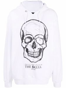 Philipp Plein hoodie à imprimé The Skull - Blanc