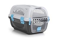 Beeztees Transportbox Rhino, 51 x 34, 5 x 33 cm, grijs/blauw