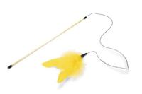 Beeztees kattenhengel nobil - kattenspeelgoed - geel - 42cm