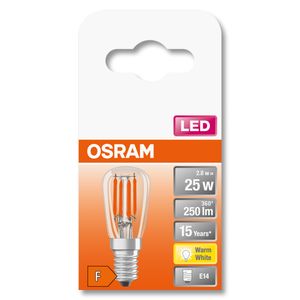 OSRAM 4058075432871 LED-lamp Energielabel F (A - G) E14 Speciale vorm 2.8 W = 25 W Warmwit (Ø x l) 26 mm x 65 mm 1 stuk(s)