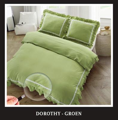 Luna Hotel Home Collection - Dekbedovertrek - Dorothy - Mos Groen