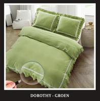 Luna Hotel Home Collection - Dekbedovertrek - Dorothy - Mos Groen