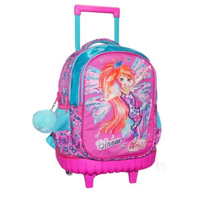 Nickelodeon trolley rugzak Winx Club meisjes 45 cm roze/blauw Nickelodeon trolley rugzak Winx Club meisjes 45 cm roze/blauw