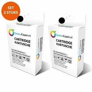 Huismerk 2X inkt cartridge voor Brother LC 980 985 1100 zwart