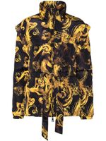 Versace Jeans Couture doudoune à imprimé baroque - Noir