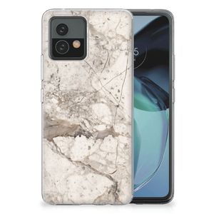 Motorola Moto G72 TPU Siliconen Hoesje Marmer Beige