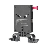 Nitze N21-D7 V-Mount Battery Plate met 15mm Rod Mount - thumbnail