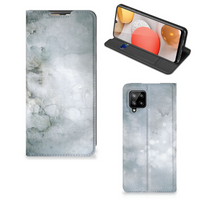 Bookcase Samsung Galaxy A42 Painting Grey - thumbnail