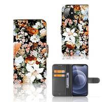 Hoesje voor Apple iPhone 12 Mini Dark Flowers - thumbnail