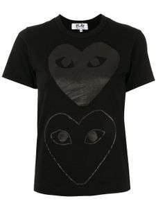 Comme Des Garçons Play t-shirt à logo imprimé - Noir