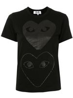 Comme Des Garçons Play t-shirt à logo imprimé - Noir - thumbnail