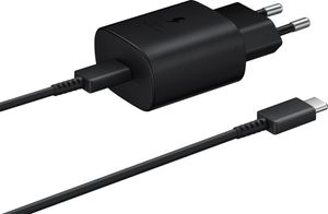 Bulkverpakking - voor Samsung Samsung 25W Power Delivery oplader + kabel - USB-C snellader - Zwart