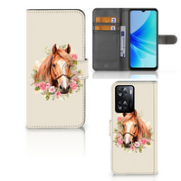 Telefoonhoesje met Pasjes voor PPO A57 | A57s | A77 4G Paard