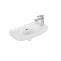 Villeroy & Boch O.novo Compact fontein 50x25cm met overloop en doortikbaar kraangat wit 53615001 - thumbnail