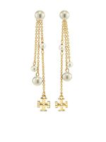 Tory Burch boucles d'oreilles pendantes Kira serties de perles