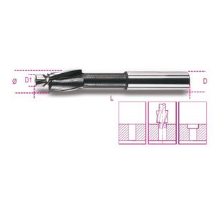 Beta 421 12 Verzinkboren met geleiderpin | fijne spoed | vervaardigd uit HSS - 004210012 004210012