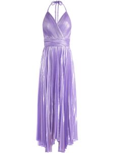 alice + olivia robe longue Arista à design plissé - Violet