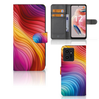 Book Case voor Xiaomi Redmi Note 12 4G Regenboog - thumbnail