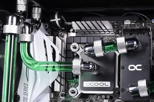 Alphacool Eiszapfen Anschluss 90 Grad G1/4 Zoll AG auf 16mm AD Hardtube Waterkoelinghoekverbinder