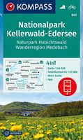 Wandelkaart 845 Nationalpark Kellerwald-Edersee | Kompass - thumbnail