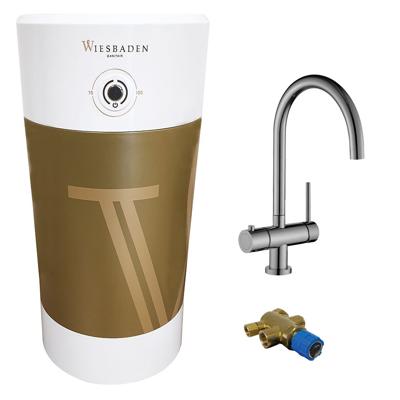 Mueller Biyo kokend water kraan met 8 liter boiler en RVS C-uitloopkraan incl mengventiel