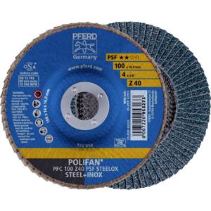 PFERD 67764100 PFC 100 Z 40 PSF STEELOX/16,0 Lamellenschijf Diameter 100 mm Boordiameter 16 mm RVS, Staal 10 stuk(s)