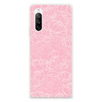 Sony Xperia 10 III TPU Case White Flowers