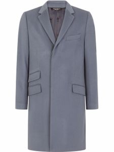 Dolce & Gabbana manteau à simple boutonnage - Bleu