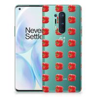 OnePlus 8 Pro Siliconen Case Paprika Red - thumbnail