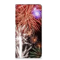 Google Pixel 8A Hippe Standcase Vuurwerk