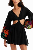 Korte jurk met cut-outs Stella Jean - BLACK - XL