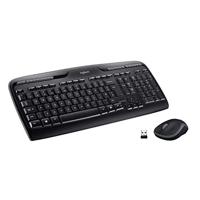 Logitech MK330 draadloze toetsenbord-muisset, 2,4 GHz verbinding via Unifying USB-ontvanger, 4 programmeerbare G-toetsen, 12 tot 24 maanden batterijduur, PC/laptop, Scandinavische lay-out - zwart