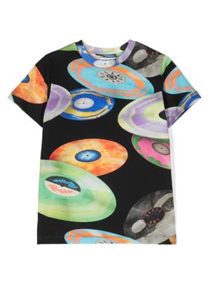 Molo T-shirt met hondenprint - Zwart