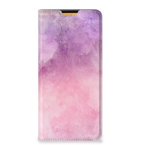 Bookcase Samsung Galaxy M52 Pink Purple Paint