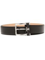 Tod's ceinture en cuir à boucle - Noir