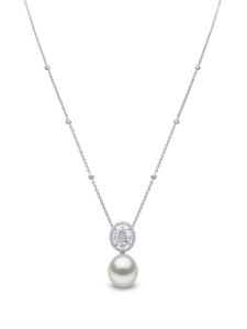 Yoko London collier Starlight en or blanc 18ct serti de perles des mers du sud et diamants - Argent