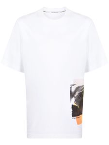 Calvin Klein t-shirt en coton à logo imprimé - Blanc