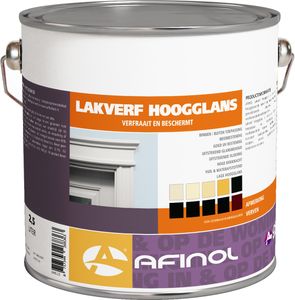 Afinol Hoogglans Lakverf Standaard Wit 2,5 liter