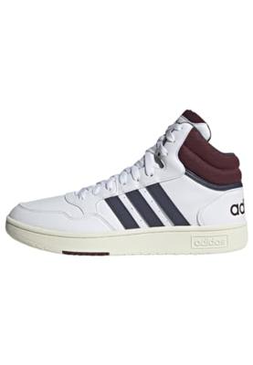 adidas Heren Hoops 3.0 Mid Classic Vintage Schoenen, Ftwr White Shadow Navy Shadow Rood, 48 EU