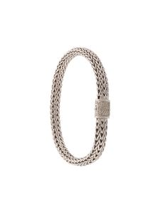 John Hardy bracelet Classic Chain pavé de diamants - Argent