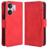 Xiaomi Poco M6/Redmi 13R Cardholder Series Portemonnee Hoesje - Rood