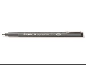 Fineliner Staedtler Pigment 308 zwart 0.3mm