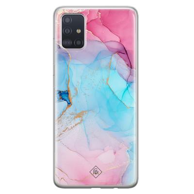 Samsung Galaxy A71 siliconen hoesje - Marble colorbomb Samsung Galaxy A71 siliconen hoesje - Marble colorbomb
