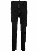 DSQUARED2 jean skinny à logo imprimé - Noir